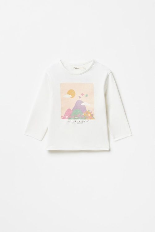 Remera Mangas Largas Ba Print Posicional