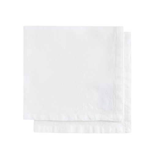 Set 2 Servilletas Lino Blanco 045X045