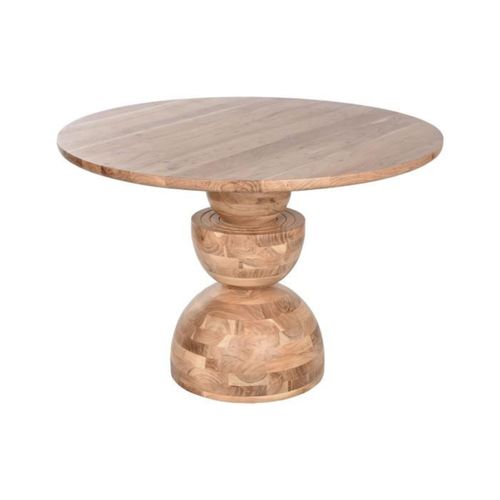 Mesa Redonda Comedor Acacia 115X115X76 Natural
