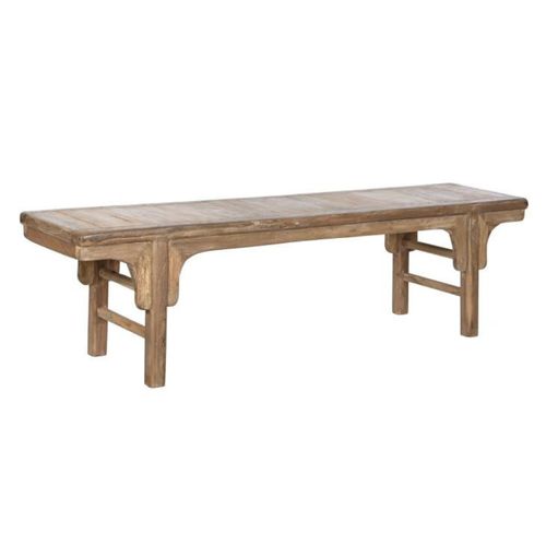 Banco Descalzadora Teca Reciclada 183X41X48 Natural