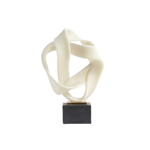 Figura Peana Nudo Plano Art Decor White