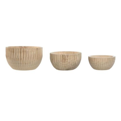 Centro Mesa Set 3 Paulownia 29X29X17 Natural