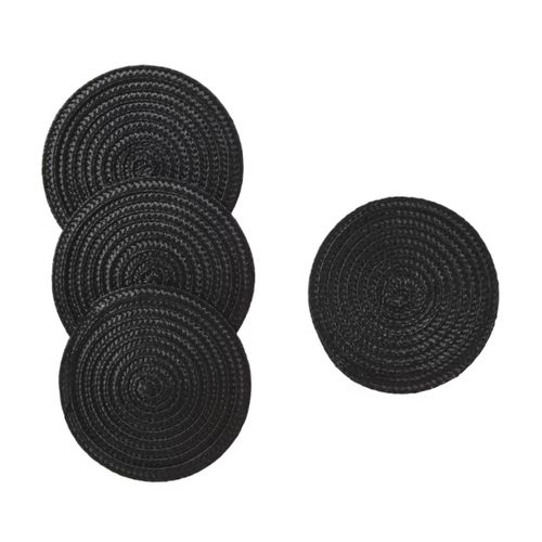 Set 4 Posavasos Discolo Negro
