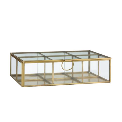 Caja Decorativa Metal Esential Oro
