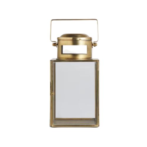 Farol Camping Cuadrado M  Oro