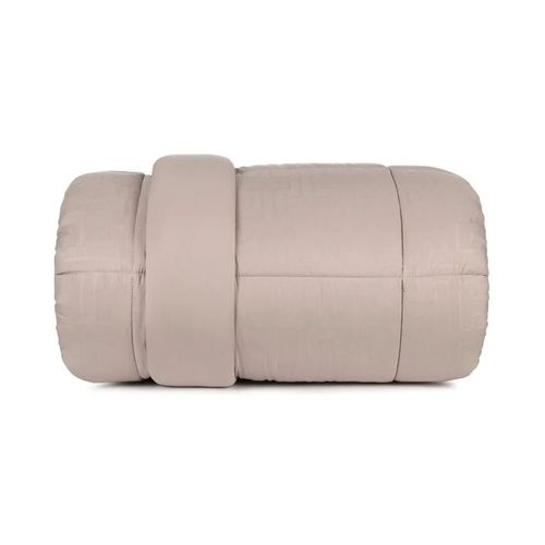 Edredón Tacto Satinado Toque De Pluma 2,60M X 2,40M Laberinto Champagne