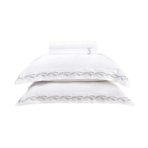 Juego De Sábanas 4Pc Ondas 2,80M X 2,60M Blanco