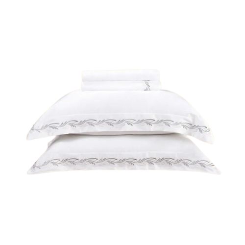 Juego De Sábanas 4Pc Ondas 2,50M X 2,60M Blanco