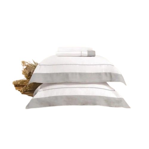 Juego De Sábanas 4Pc Supremo 2,50M X 2,60M Cinza Boho