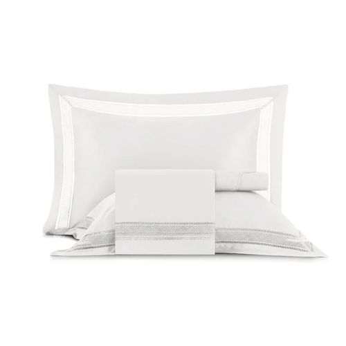 Juego De Sábanas 4Pc Cetim De Bambu 300 Hilos Unitá 2,80M X 2,50M Blanco