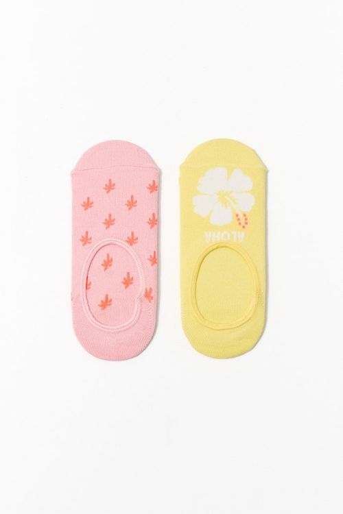 Pack 2 Medias Flor Tropical