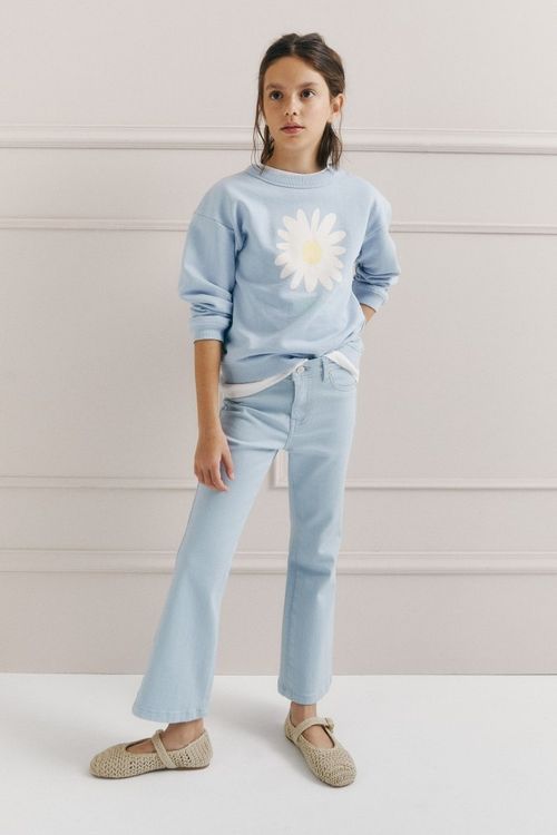 Jeans Flare Denim Color