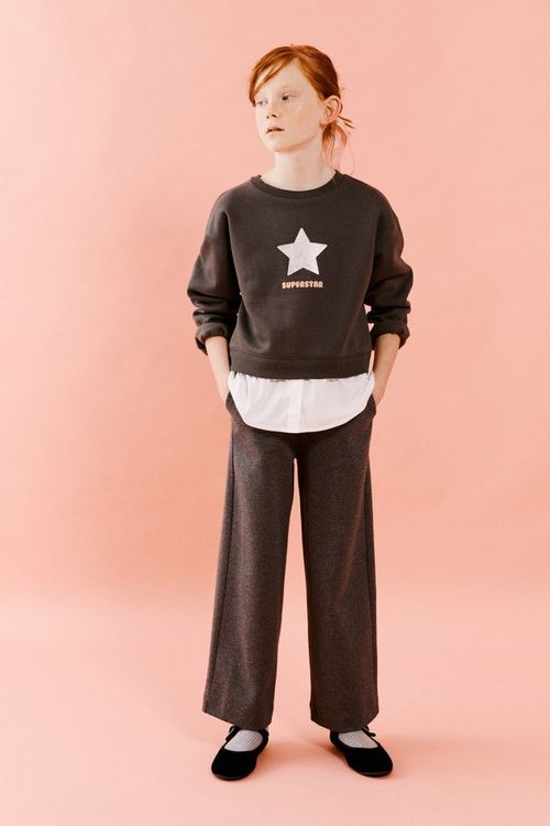Pantalon Jacquard Liso
