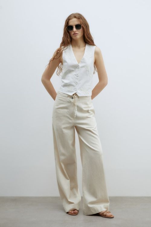 Chaleco Vestir Bordado