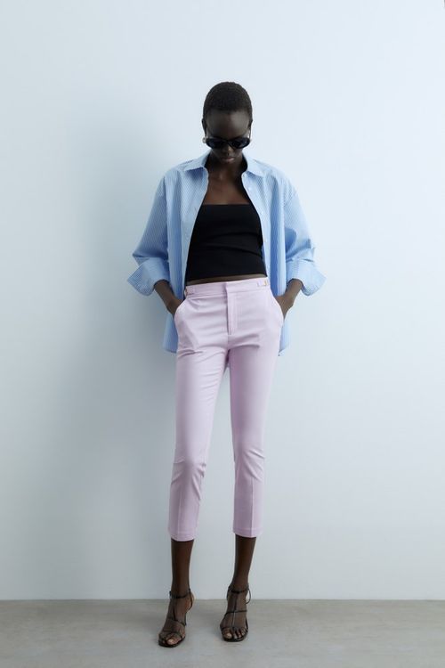 Pantalon Capri Hebilla