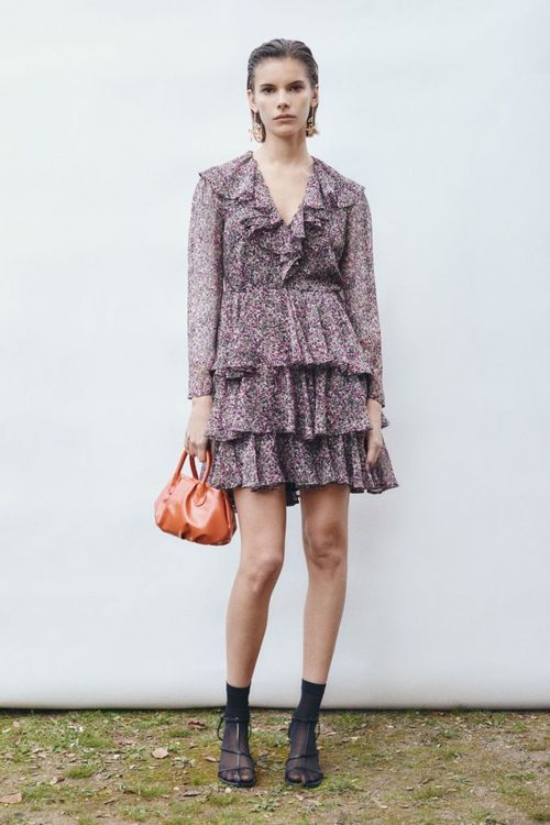 Vestido Corto Volantes