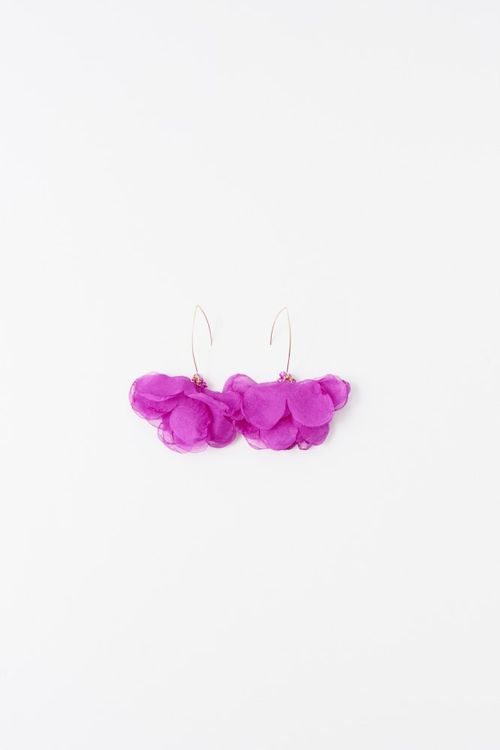 Pendientes Flor Textil