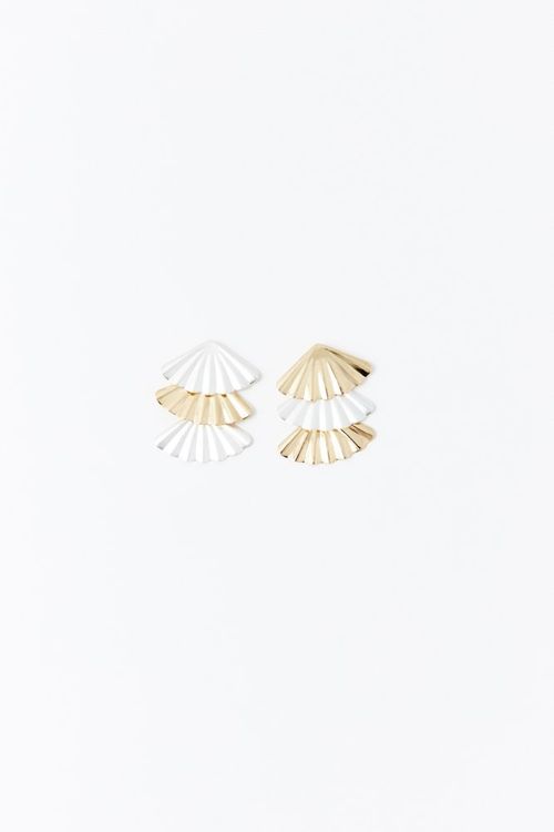 Pendientes Triple Abanico