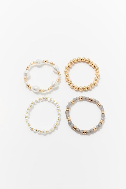 Set4 Pulseras Perlas