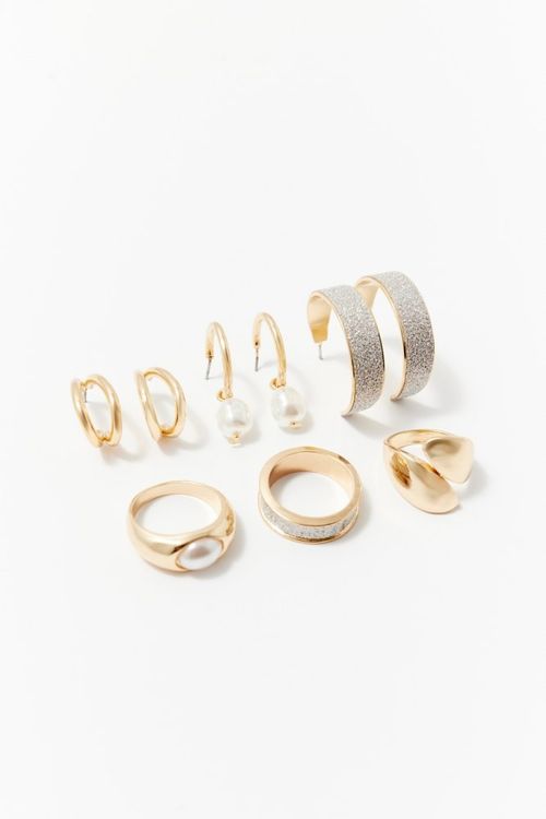 Conjunto Perlas Purpurina,