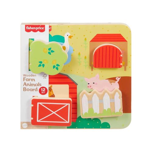 Tablero Animalitos De La Granja De Madera