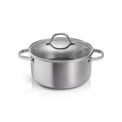 Cacerola Con Tapa 24 Cm 5Lt Steelcraft