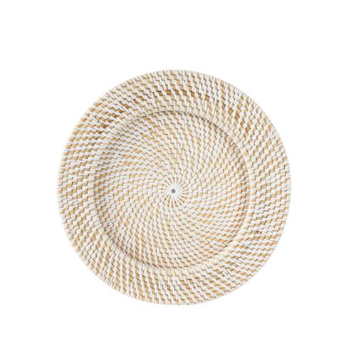 Posa Plato Natural Malang Blanco 34Cm