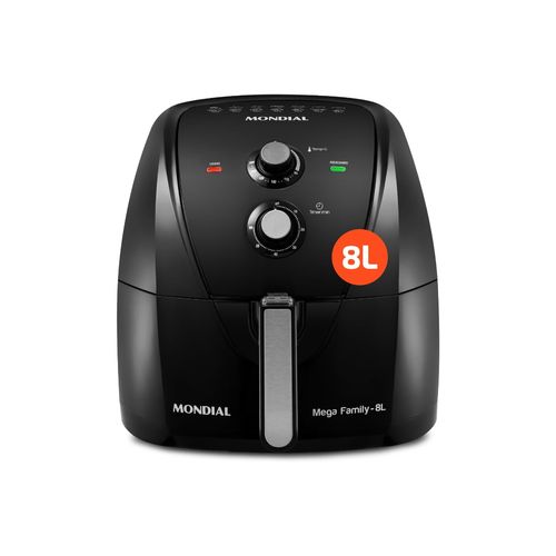 Freidora De Aire-Mega Family-8L Full Black