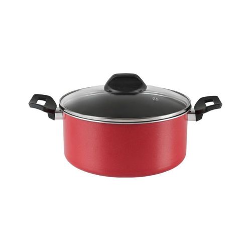Olla C/Tapa Ø24Cm 4,30L Rojo