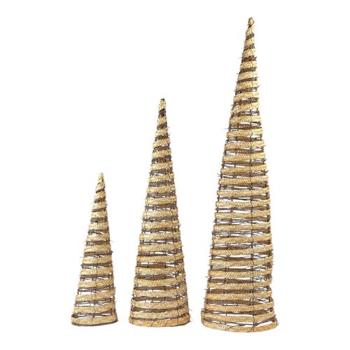 Juego Arboles Decor  3Pz 20X20X80Cm