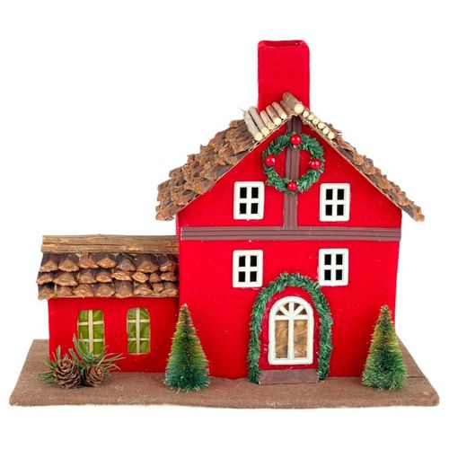 Casa Navideña Decor 17X30X36Cm