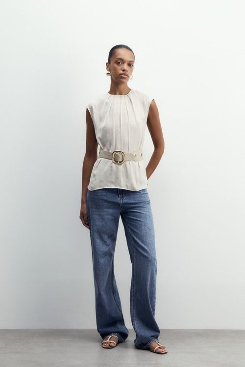 Blusa Fluido Pliegues