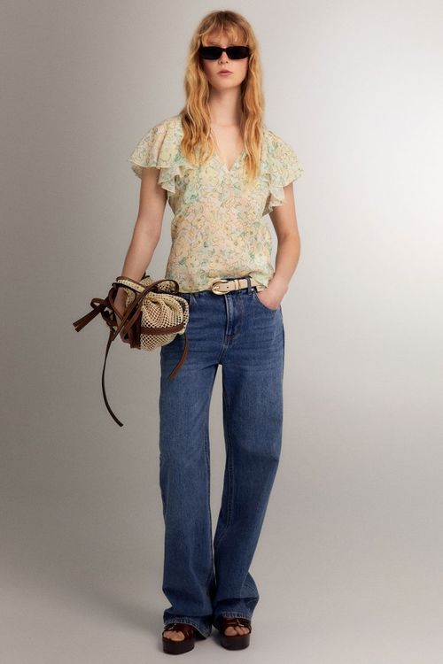 Blusa Estampada Flores