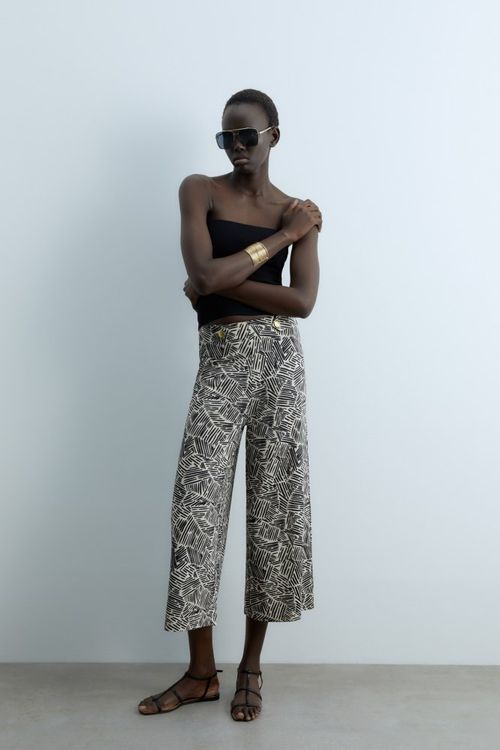 Pantalon Fluido Estampado Boto