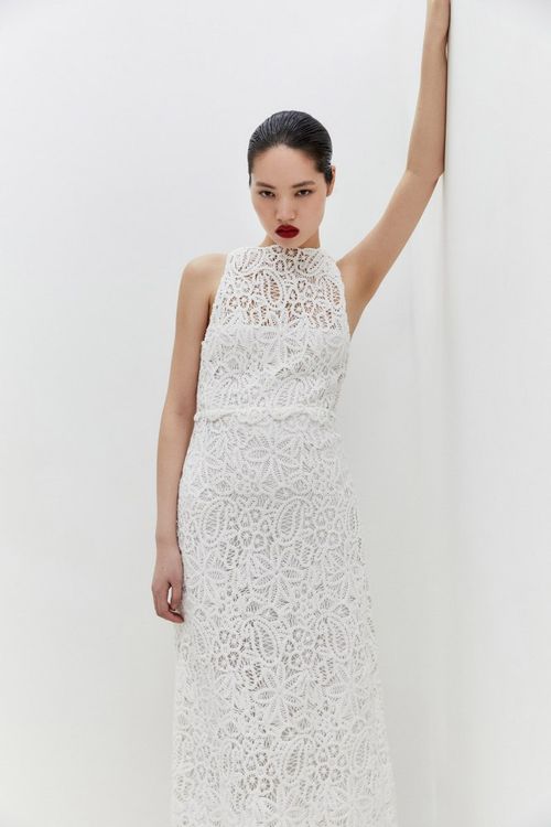 Vestido Guipur Sin Mangas