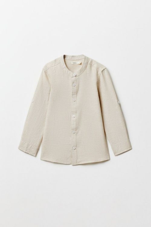 Camisa Lino Algodon Rayas