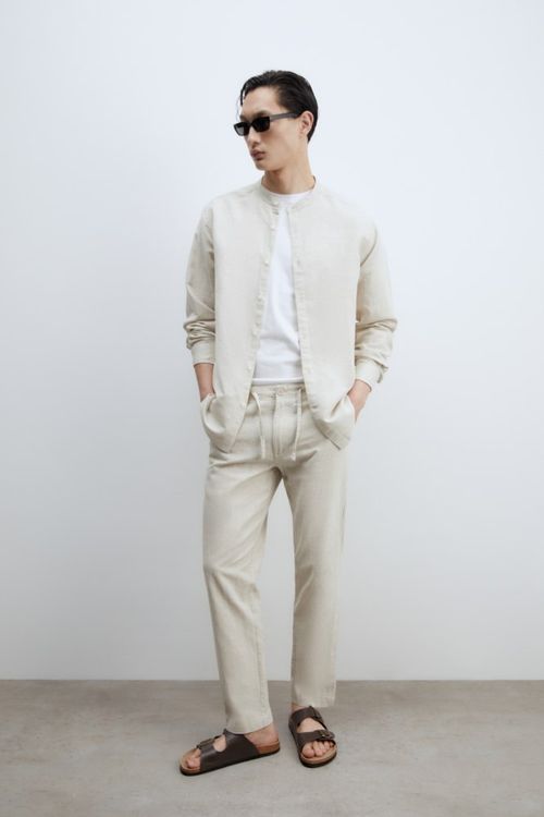 Camisa Camisa Mao Lino