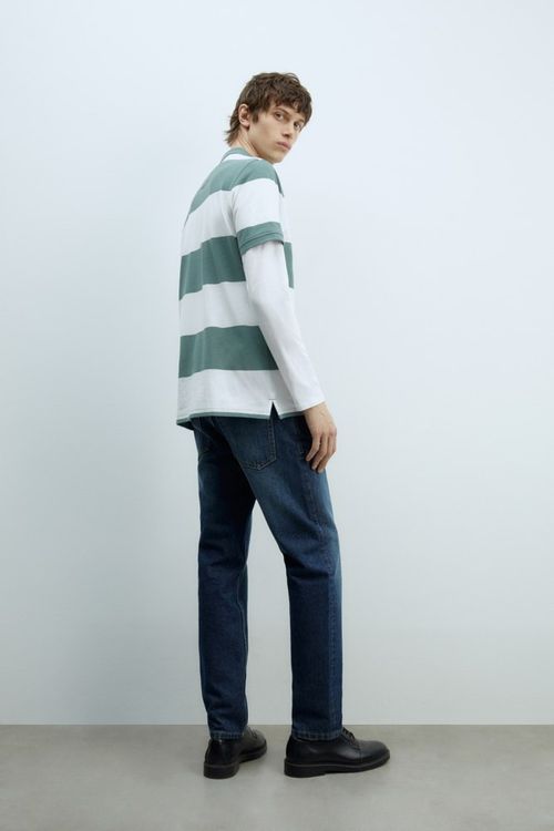 Remera Polo Pique Rayas