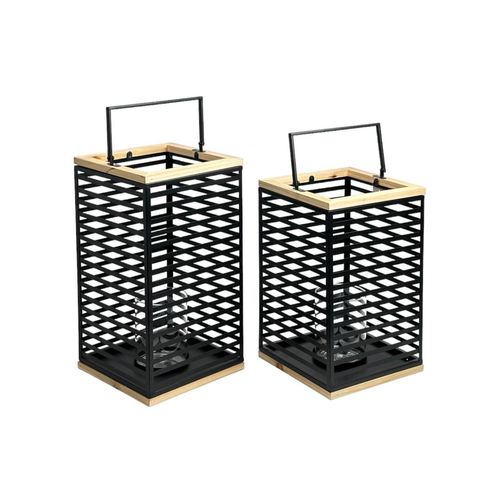 Juego Faroles 2Pz 25X25X57Cm