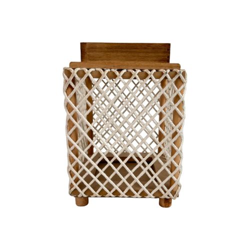 Farol De Madera 15X15X23Cm