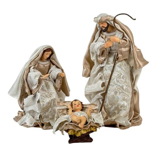 Juego de Pesebre Sagrada Familia 3Pz 15X15X36Cm