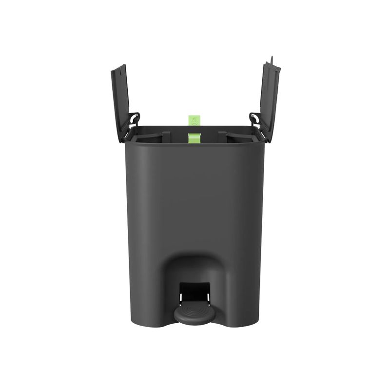 Basurero%20Borboleta%20Con%20Pedal%2012L%20Nero%2BVerde