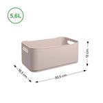 Canasta%20Grande%20De%20Plastico%205%2C4L%20%2030%2C5%20X%20X%2018%2C5%20X%2012%20Cm%20Fit%20Light%20Gray