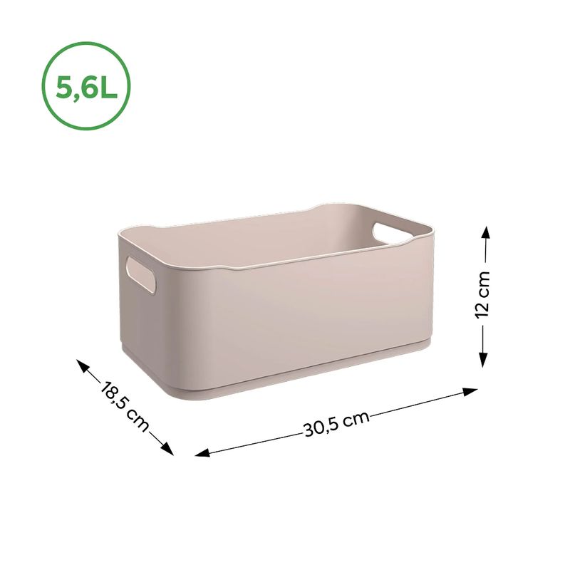 Canasta%20Grande%20De%20Plastico%205%2C4L%20%2030%2C5%20X%20X%2018%2C5%20X%2012%20Cm%20Fit%20Light%20Gray