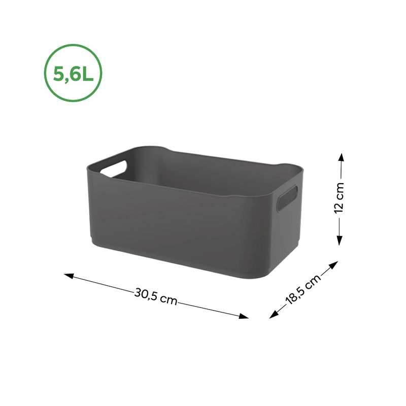 Canasta%20Grande%20De%20Plastico%205%2C4L%20%2030%2C5%20X%20X%2018%2C5%20X%2012%20Cm%20Fit%20Gris%20Oscuro