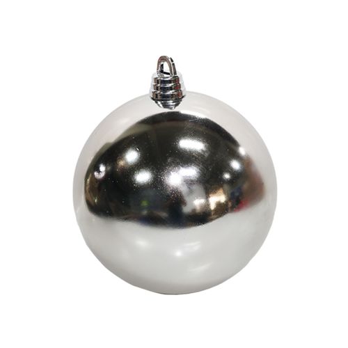 Esfera 30Cm Con Brillo Plateado