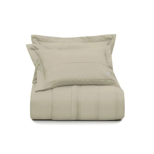 Juego Cubrecama Liso 300 Hilos Básica 3,00M X 3,00M Marrón Lift