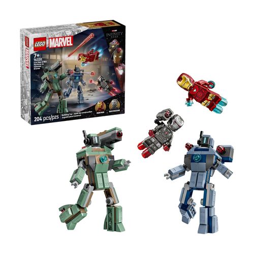 Iron Man Y Máquina De Guerra Vs. Drones De Hammer