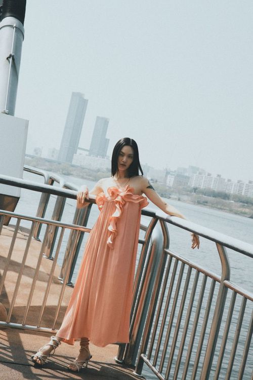 Vestido Tirantes Volante Escot