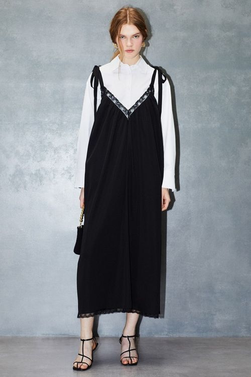 Vestido Lencero Escote Pico